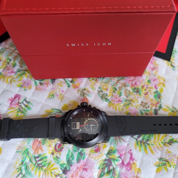 Michel Jordi Mega Icon Magic Black 300.09.001.01 Black Dial Quartz Men's Watch‎️ - Picture 3 of 14